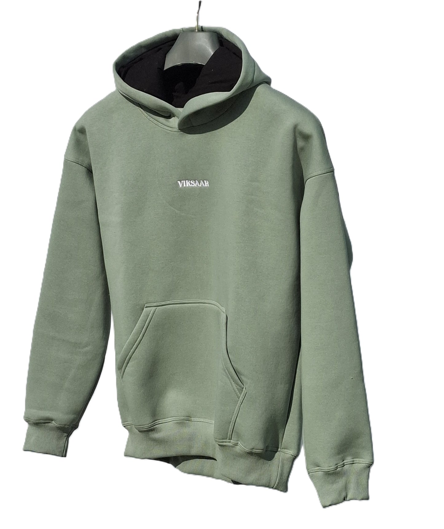 VIKSAAR Sage Green Oversized Hoodie – Warrior Edition