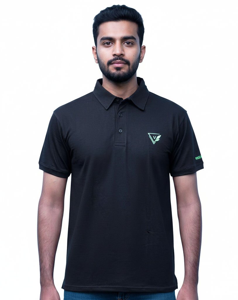 Slim Fit Polo T-Shirt Black