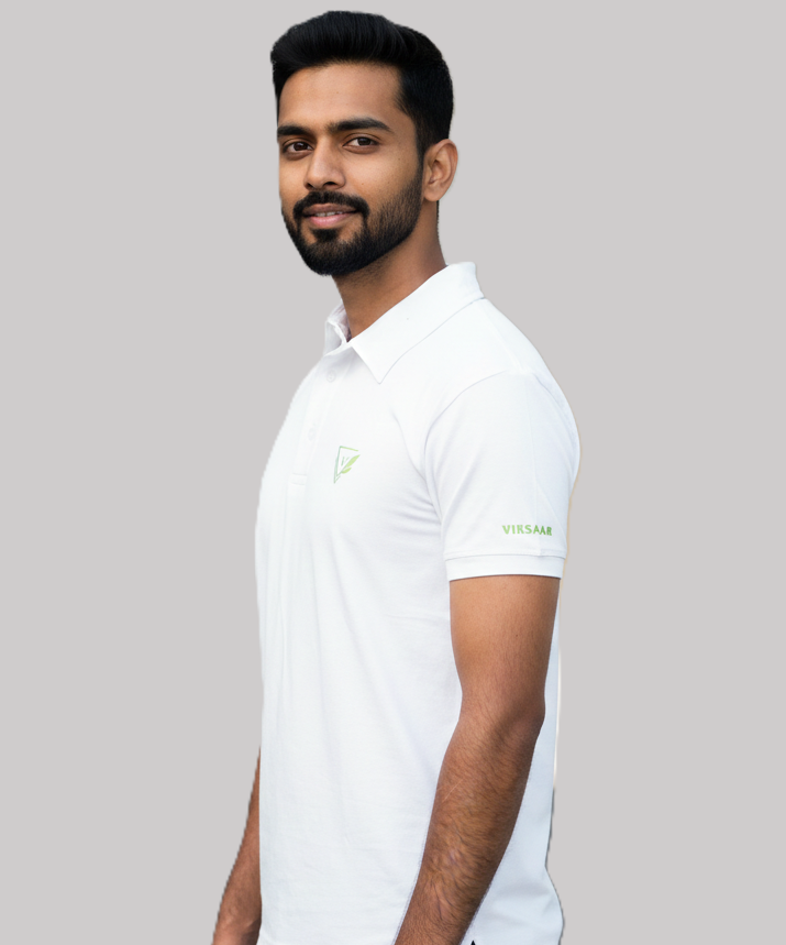 Slim Fit Polo T-Shirt White
