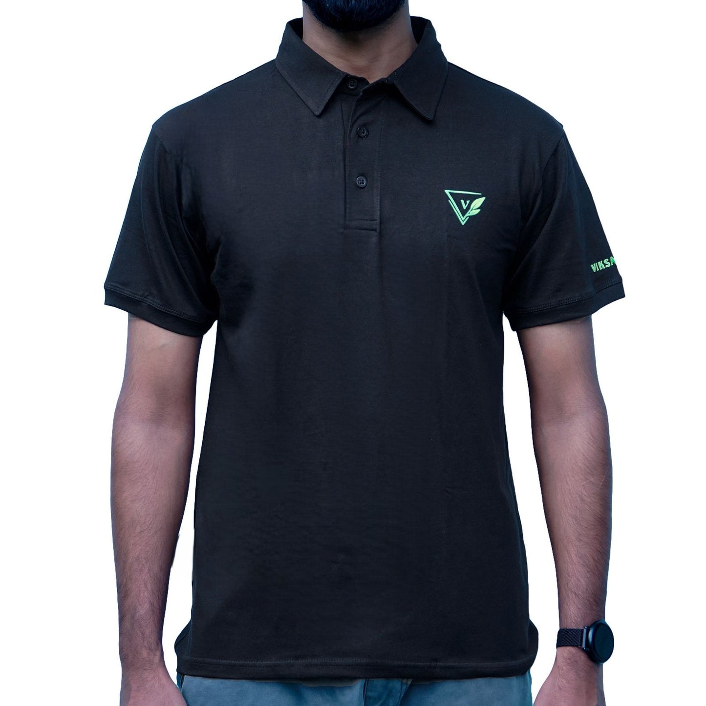 Slim Fit Polo T-Shirt Black