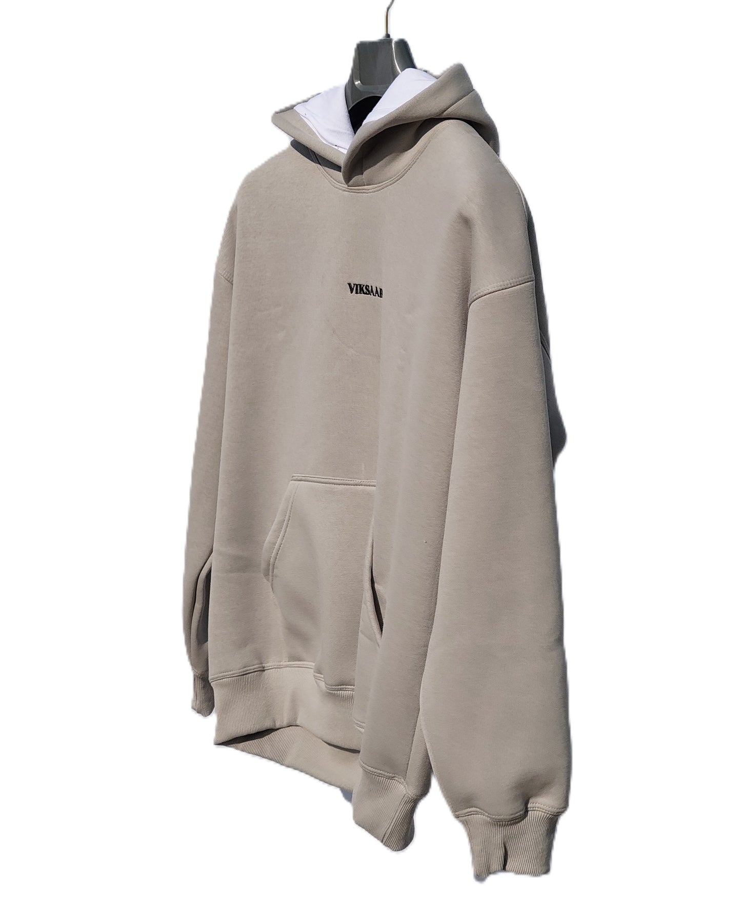 VIKSAAR Silver Grey Oversized Hoodie – Warrior Edition