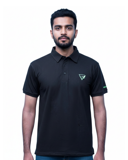 Slim Fit Polo T-Shirt Black