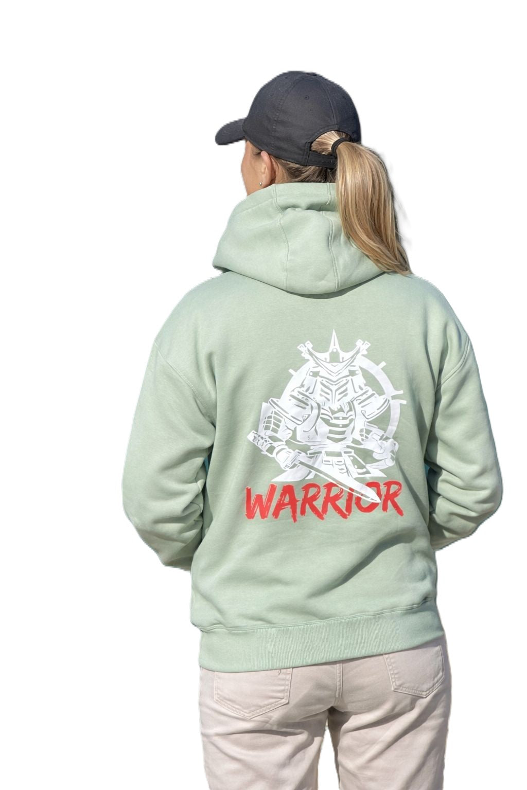 VIKSAAR Sage Green Oversized Hoodie – Warrior Edition